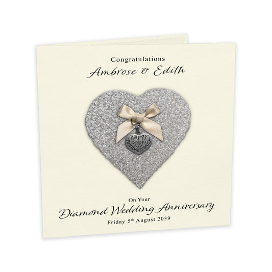 Personalised Anniversary Card (Diamond 60th)