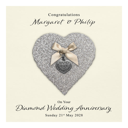 Personalised Anniversary Card (Diamond 60th)