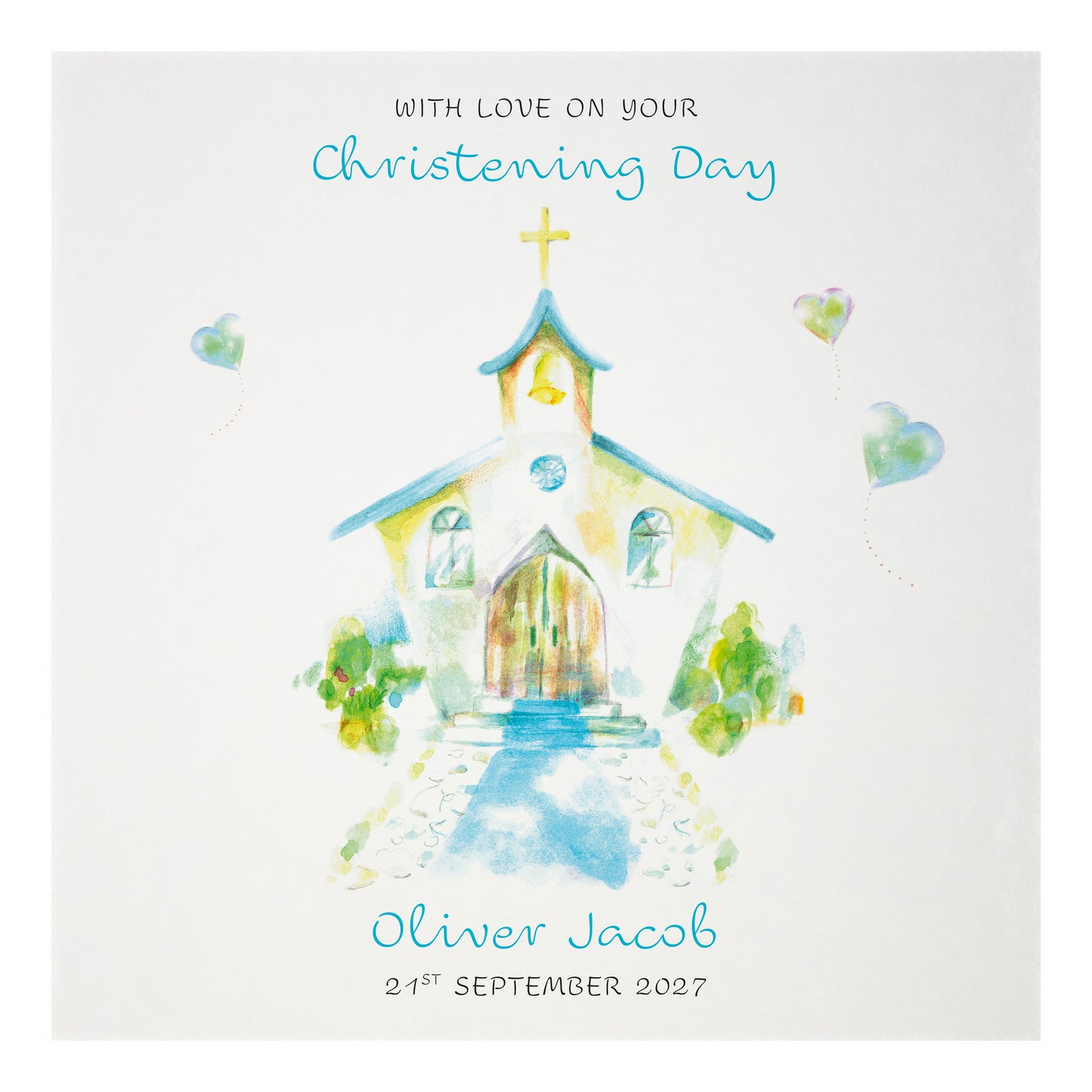 Personalised Christening Card (Church)