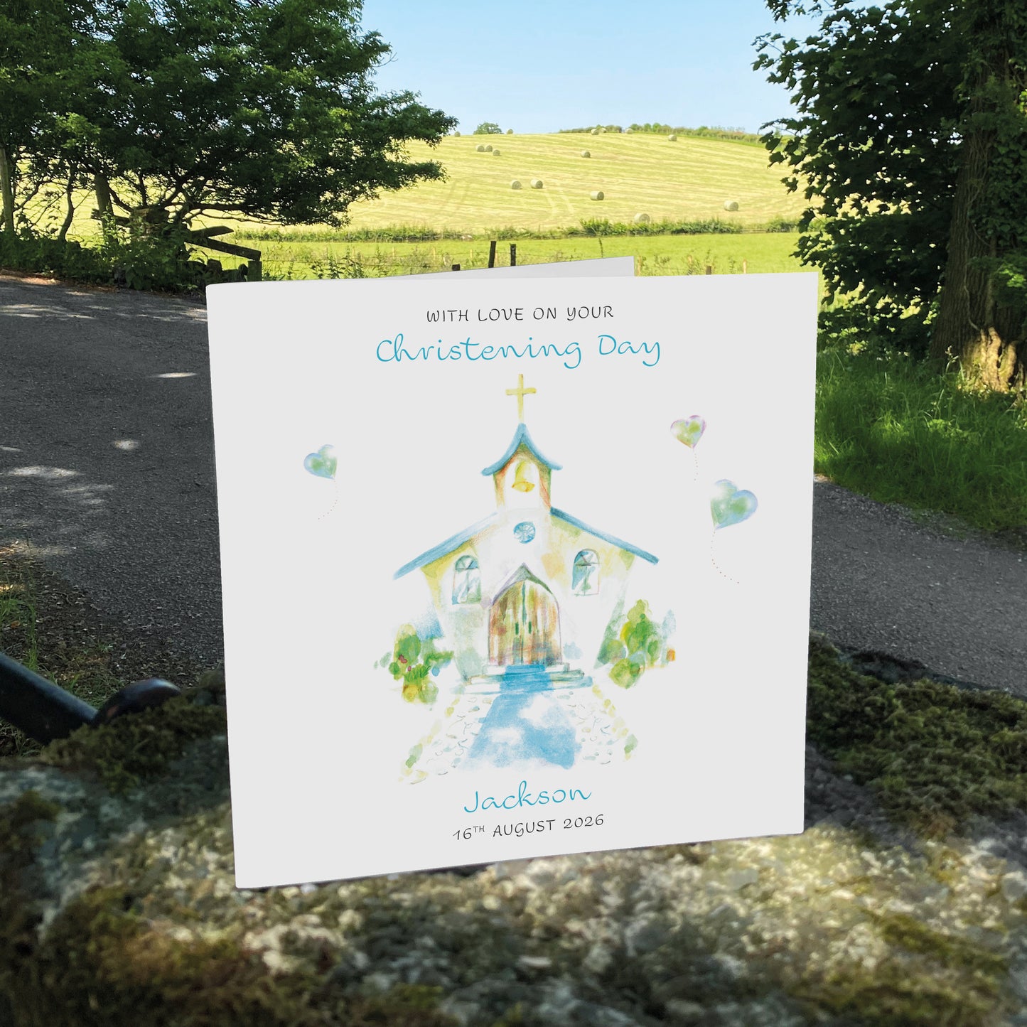 Personalised Christening Card (Church)