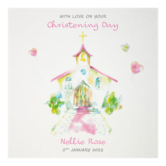 Personalised Christening Card (Church)