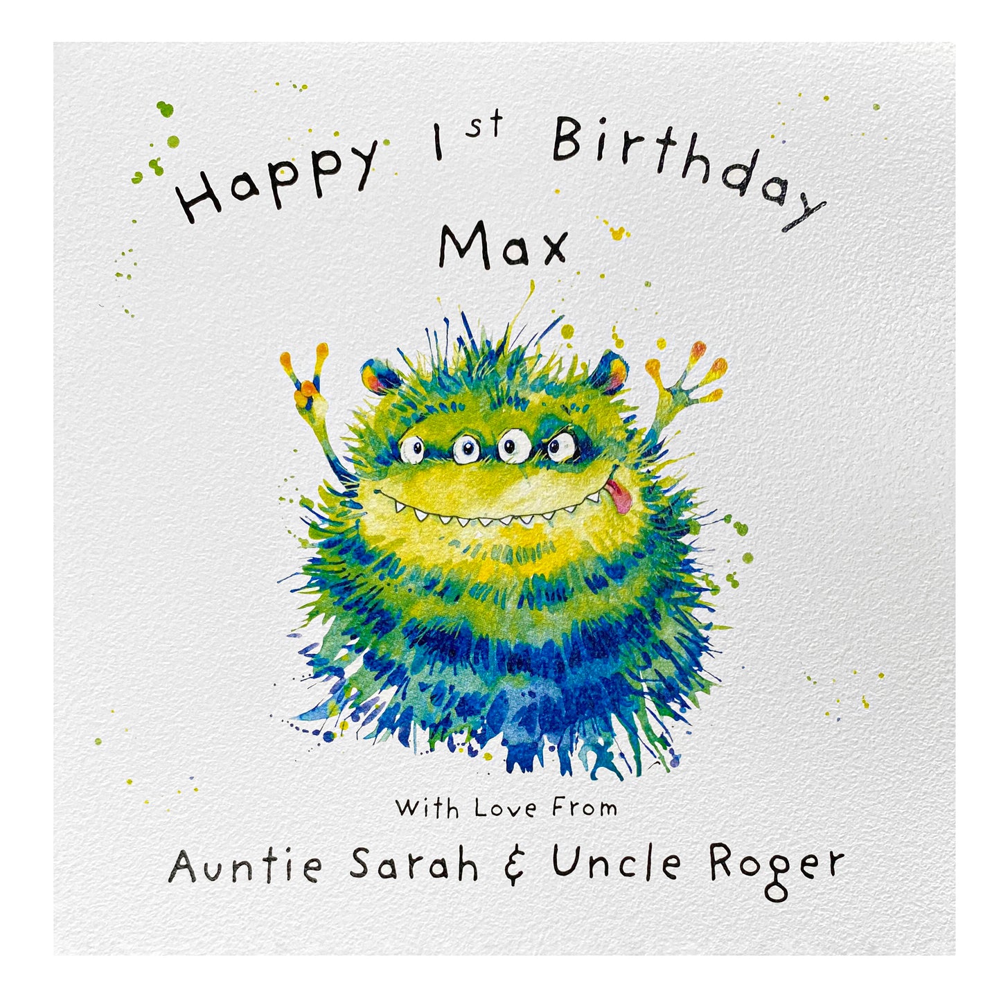 Personalised Birthday Card (Little Monsters) - Monster B