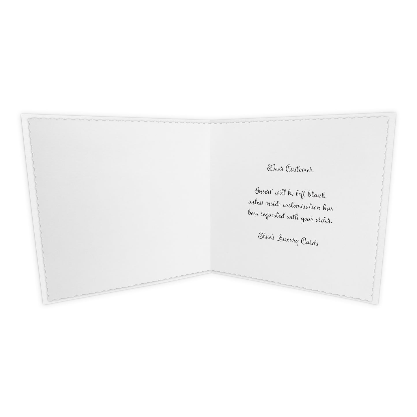 Personalised Christmas Card (Peeping Santa)