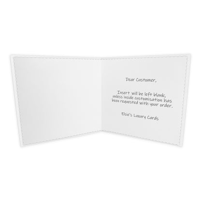 Personalised Wedding Card (Love Heart Couple) - Purple