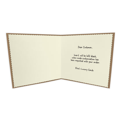 Personalised New Home Card (Home Sweet Home) - Kraft