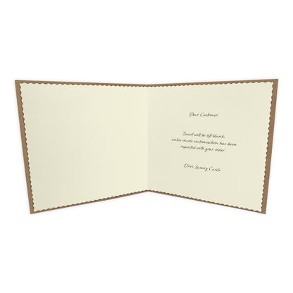 Personalised Wedding Day Card (Kraft/Ivory Heart)