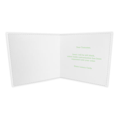 Personalised Birthday Card (Peeping Bunny) - Green