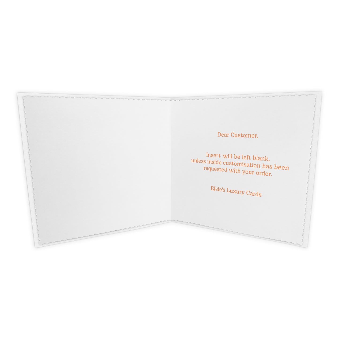 Personalised Birthday Card (Peeping Bunny) - Orange