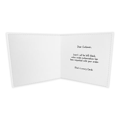 Personalised New Home Card (Home Sweet Home) - White