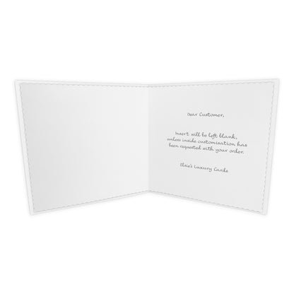 Personalised New Baby Card (Balloon Bunny) - Blue