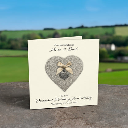 Personalised Anniversary Card (Diamond 60th)