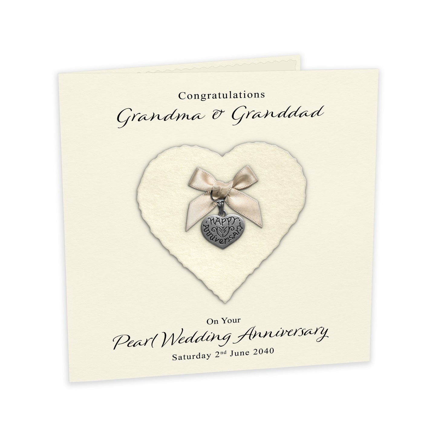 Personalised Anniversary Card (Pearl 30th)