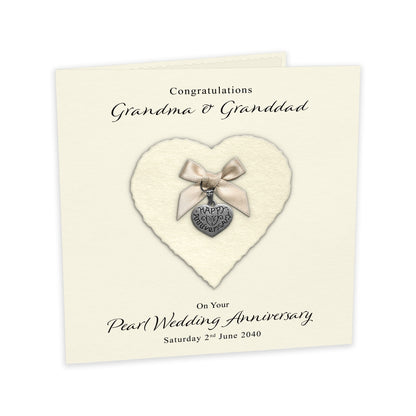 Personalised Anniversary Card (Pearl 30th)