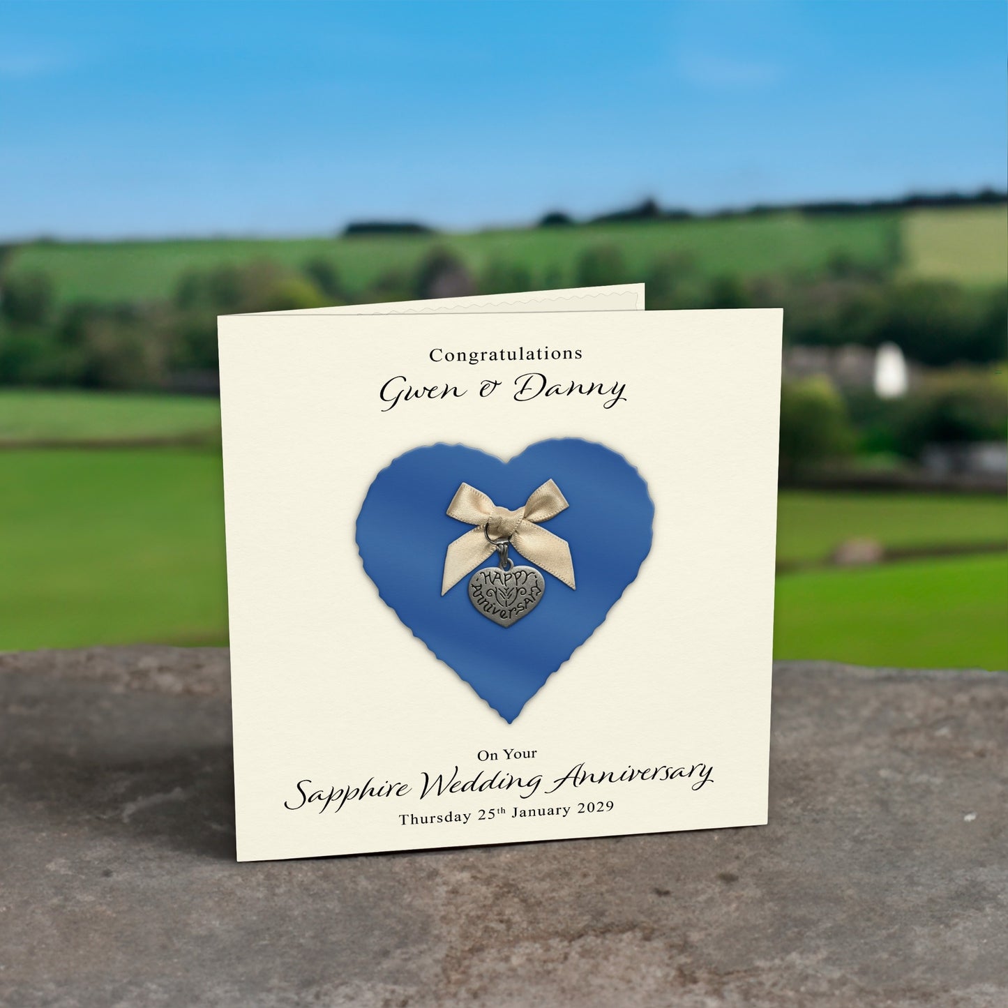 Personalised Anniversary Card (Sapphire 45th)
