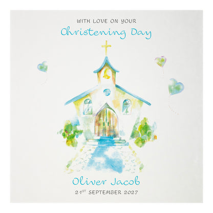 Personalised Christening Card (Church)