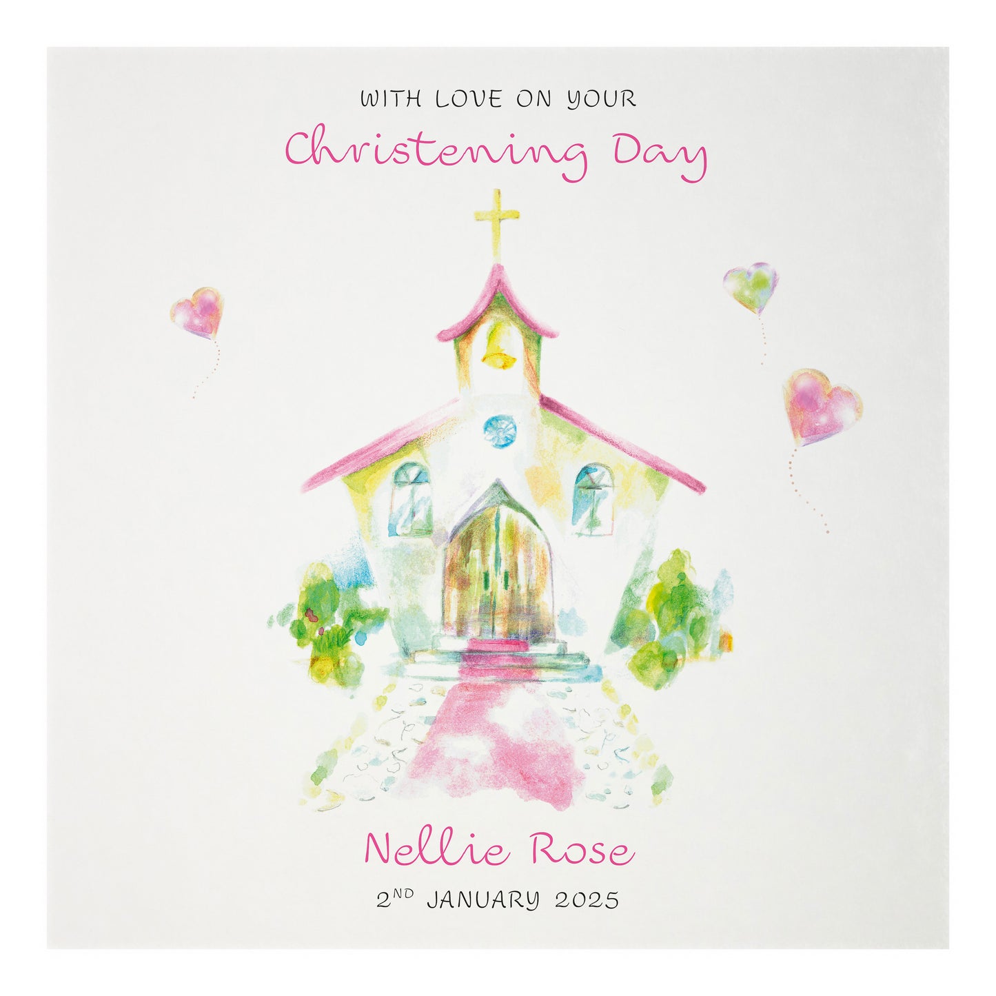 Personalised Christening Card (Church)