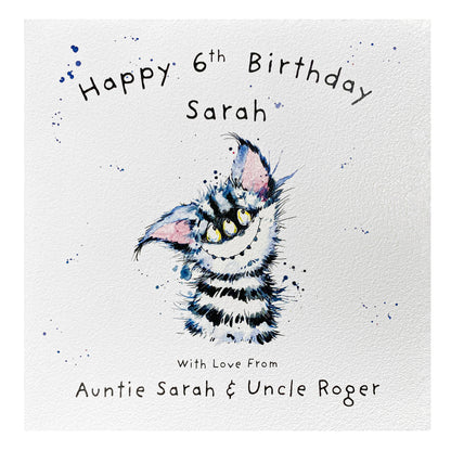 Personalised Birthday Card (Little Monsters) Monster C